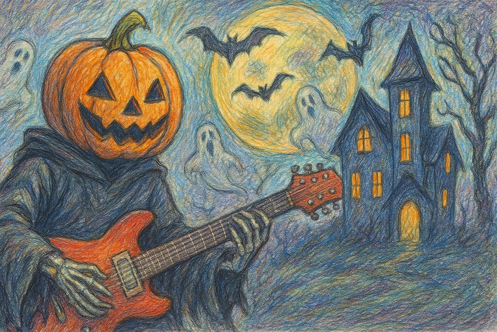Cover image for Scopri Halloween Spooky Tunes - Un Viaggio Musicale