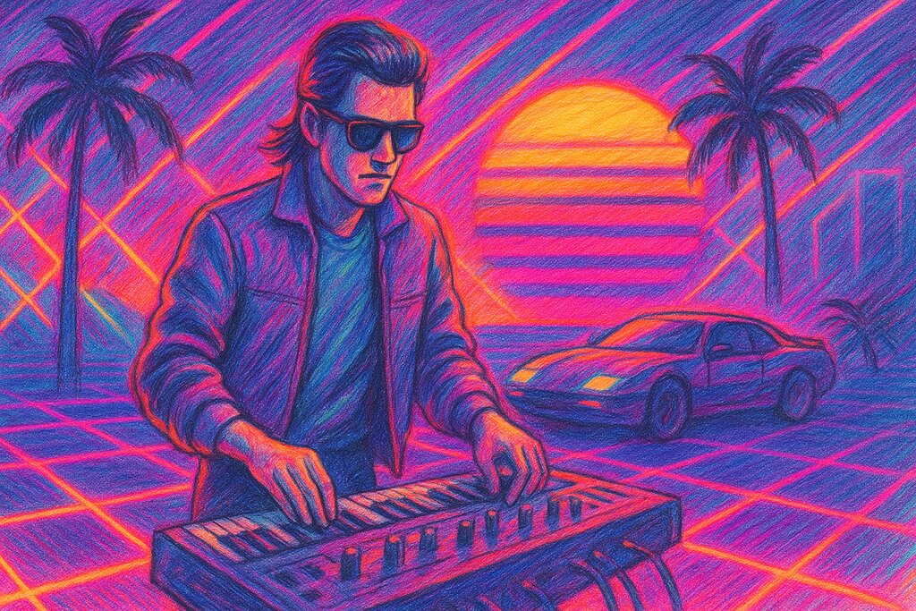 Cover image for Dive Into the Synthwave Universe – Unleash Retro Magic and Timeless Electronic Beats